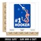 Number 1 Hooker Fishing Hook Bait Worm Waterproof Vinyl Phone Tablet Laptop Water Bottle Sticker Set - 5 Pack